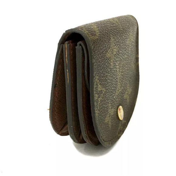 Authentic Louis Vuitton Monogram Porte Monnaie Gousset Coin Purse wallet - Picture 2 of 9